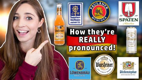 Famous German beer brands pronounced CORRECTLY | Feli from Germany - YouTube