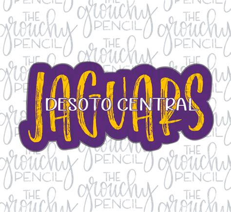 Desoto Central Jaguars Baseball Softball Basketball Football Team Name Graphic PNG Sublimation ...