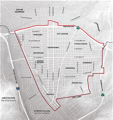 City Of Glendale Map | Cities And Towns Map