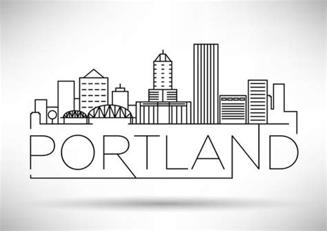 Portland Oregon Skyline Silhouette Images – Browse 771 Stock Photos ...