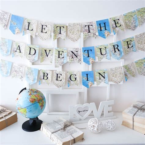 Let the Adventure Begin Banner Let the Adventure Begin | Etsy