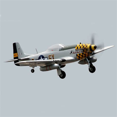 TOP RC HOBBY P51 Mustang Yellow 750mm Wingspan EPO RC Airplane Warbird ...