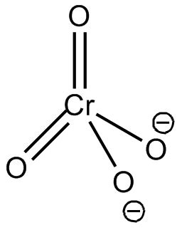 What is the shape of chromate ion? Draw its structure.