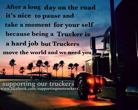 Www.facebook.com/supportingourtruckers | Trucker quotes, Truck driver quotes, Truck quotes