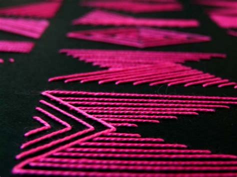 Embroidered Business Cards and Artwork by Nina Gregier