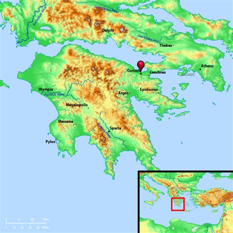 Bible Map: Corinth