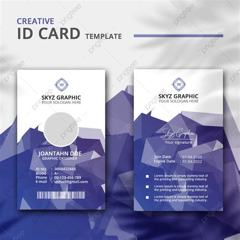 Creative Id Card Template Template Download on Pngtree