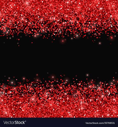 Red glitter on black background vector image on VectorStock in 2024 | Red glitter, Red glitter ...