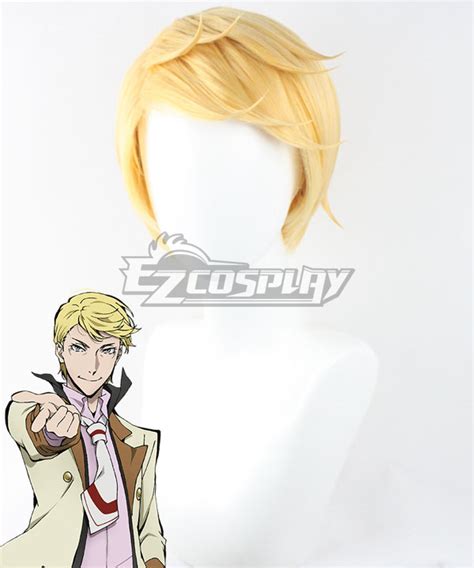 Bungou Stray Dogs Francis Scott Key Fitzgerald Golden Cosplay Wig