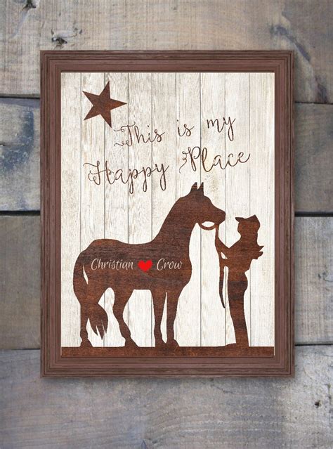 Western Print Personalized Western Gift Western Decor