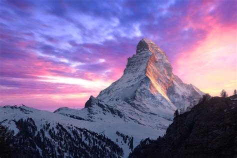 Matterhorn Sunset | Mountain landscape photography, Landscape ...