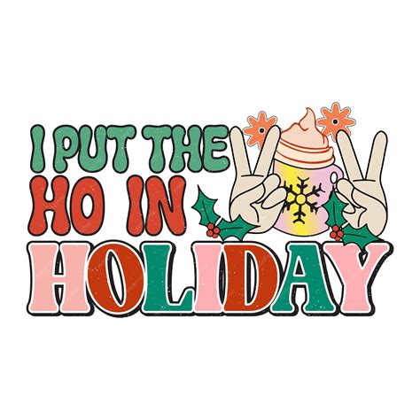 Premium Vector | Retro christmas quotes vector design