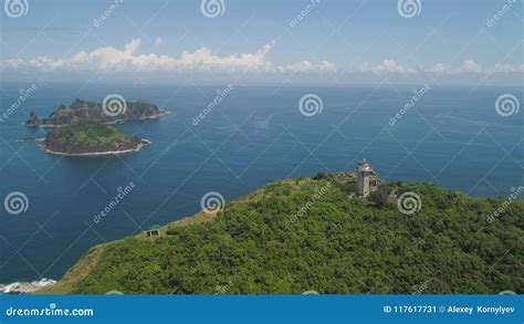 Lighthouse in Cape Engano . Philippines, Palau Island. Stock Image ...