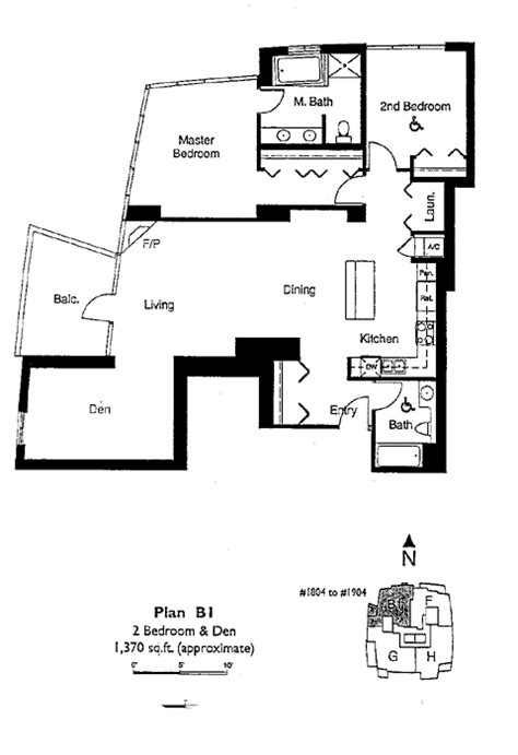 Horizons Floor Plan B1 | Meridian - Downtown San Diego Condos