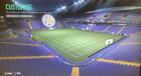 My Leicester City themed stadium !! : FIFA