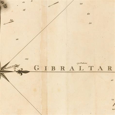 Old Map of Gibraltar 1781 Very Rare Map Antique Fine - Etsy