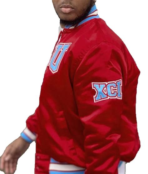 Men's Embroidered Burgundy Delaware State University Jacket - Jackets Creator