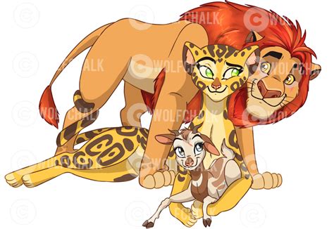 Their family reflects Kion's Lion Guard; very unique and against the norms of traditional values ...