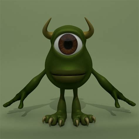 Cartoon Monster Cyclops 3D | CGTrader