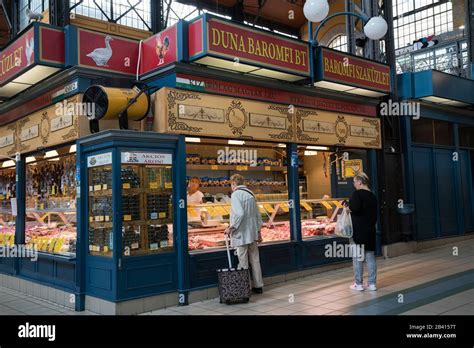 Hungary, Budapest, architecture. Great Market Hall Stock Photo - Alamy