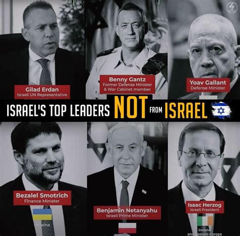 ISRAEL’S TOP LEADERS NOT FROM ISRAEL - Daizy Gedeon