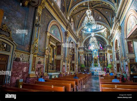 The interior of Guadalajara Cathedral in Guadalajara , Mexico Stock ...