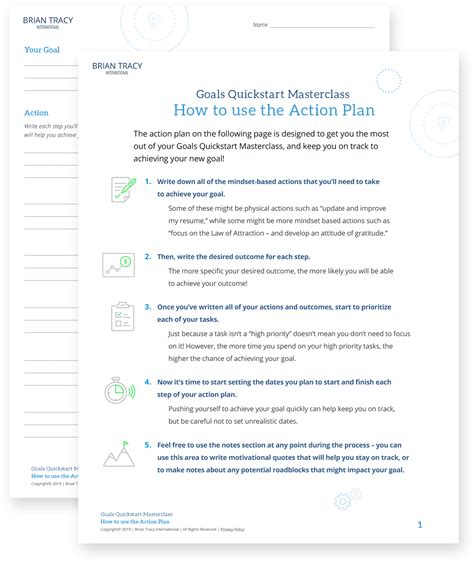 Goals Quickstart Masterclass | Brian Tracy