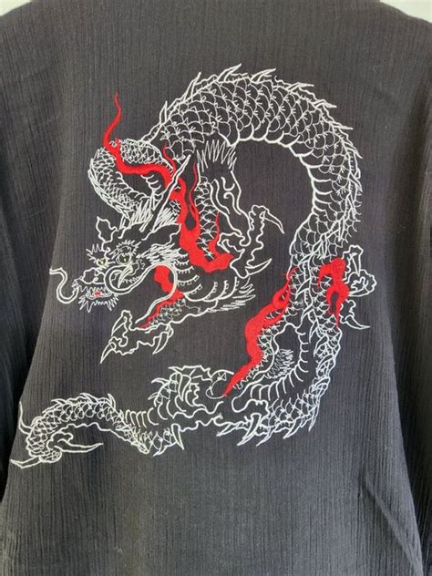 Vintage YAKUZA EMBROIDERY DRAGON SYMBOLS | Grailed