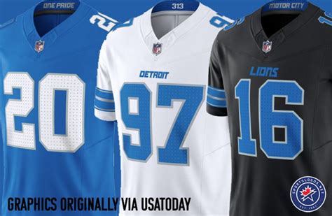 Although they won’t officially be unveiled until 7 p.m. ET tonight, the Detroit Lions’ new ...