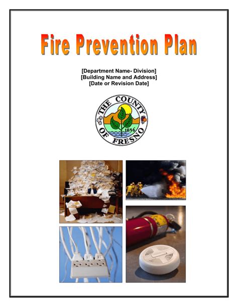 Fire prevention plan template