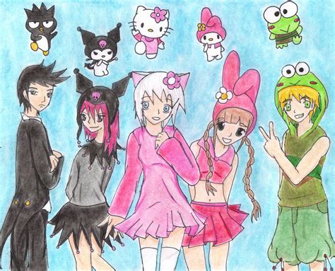 Hello Kitty and friends by twinLtwinV on DeviantArt