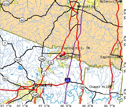 Spring Hill, Tennessee (TN 37179) profile: population, maps, real estate, averages, homes ...