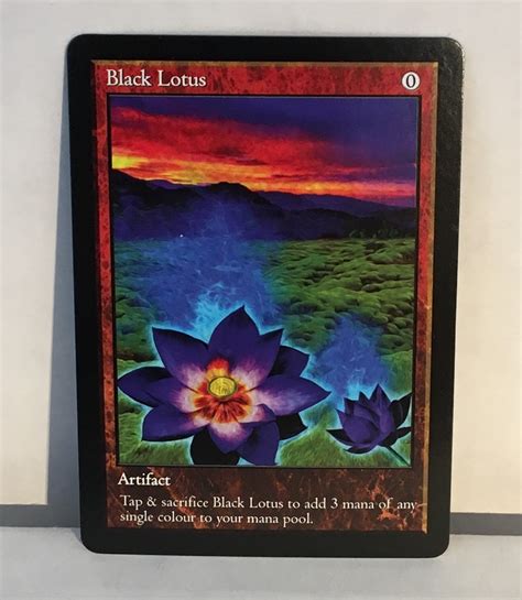 Black Lotus Custom Card Altered Art | Etsy