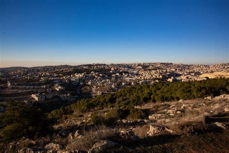 A View of Nazareth in Holy Land Stock Image - Image of located ...