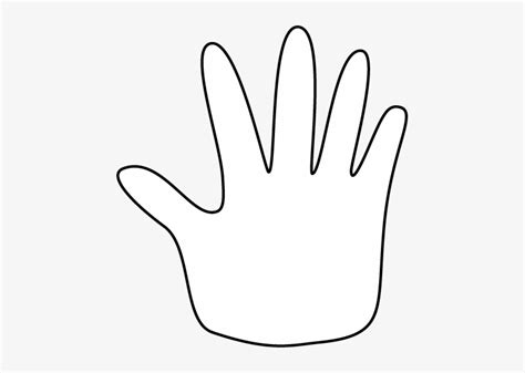 Hand Outline Clip Art - White Hand Clip Art - Free Transparent PNG ...