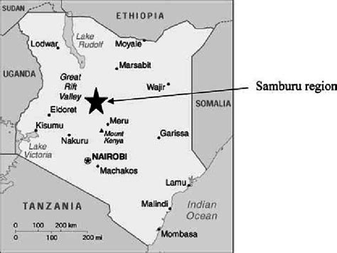 Map of Samburu, Kenya | Download Scientific Diagram