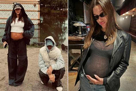 Justin Bieber Shares New Images of Pregnant Wife Hailey's Bump