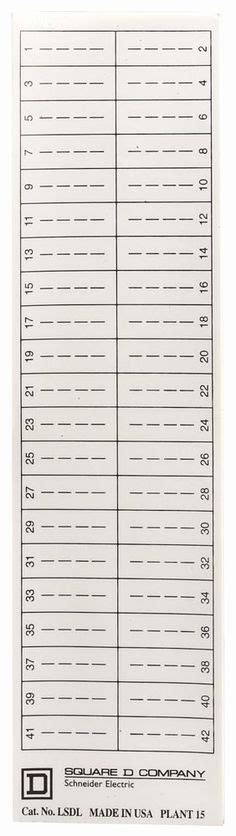 Electrical Panel Labels Template - Sfiveband.com