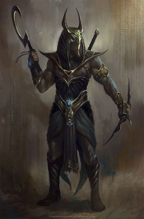 Anubis Batman by TomEdwardsConcepts on deviantART | Egyptian warrior, Anubis, Egypt