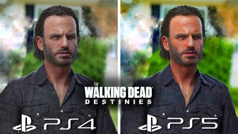 The Walking Dead Destinies PS4 vs PS5 Graphics Comparison - YouTube