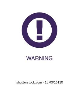 Warning Element Flat Simple Style On Stock Vector (Royalty Free) 1570916110 | Shutterstock