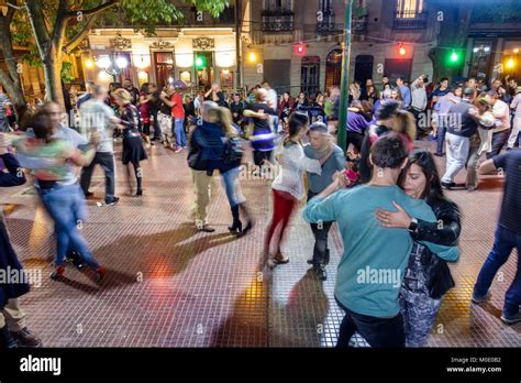 Buenos Aires Argentina,San Telmo,Plaza Dorrego,night nightlife evening ...