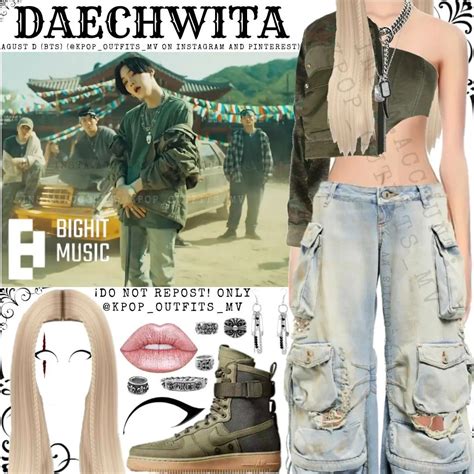 AGUST D (SUGA OF BTS) -DAECHWITA _MV INSPIRED OUTFIT 2/3 (@KPOP_OUTFITS ...