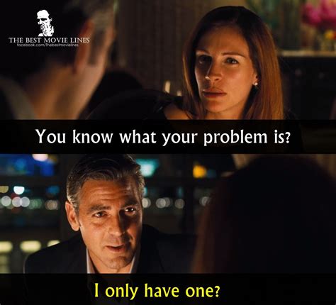 George Clooney and Julia Roberts in Ocean's Eleven (2001) | Best movie lines, George clooney ...