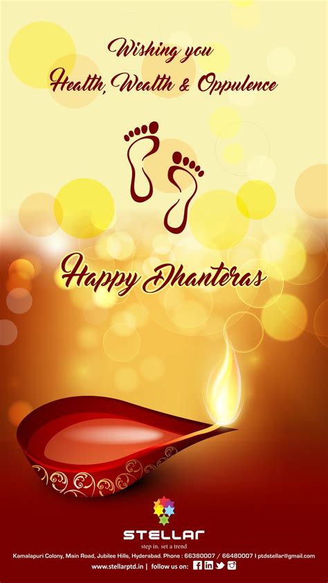 Wishes Everyone Happy Dhanteras. #StellarSeasonalGreetings #WishesByStellar # ...