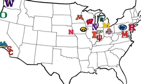 This map of new Big Ten shows how ridiculous conference realignment is ...