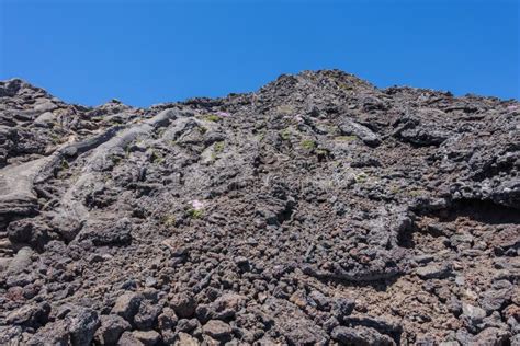 Rocks of the Pico Volcano at Azores, Portugal Stock Image - Image of ...