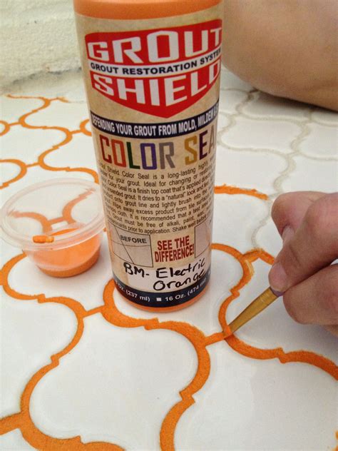 groutshield - Colored Grout sealer | Grout stain, Coloured grout, Grout color