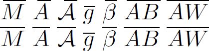 [Tex/LaTex] Bar over letter but NOT math mode – Math Solves Everything