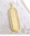 Personalized Cartouche, Cartouche Jewelry, solid 18k gold personalized Egyptian pendants